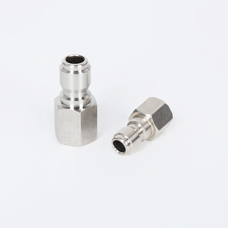 Macchina di pulizia ad alta pressione dritto attraverso il connettore rapido rotante